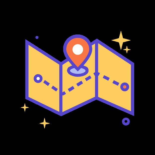 Icono de mapa para búsqueda de servicios